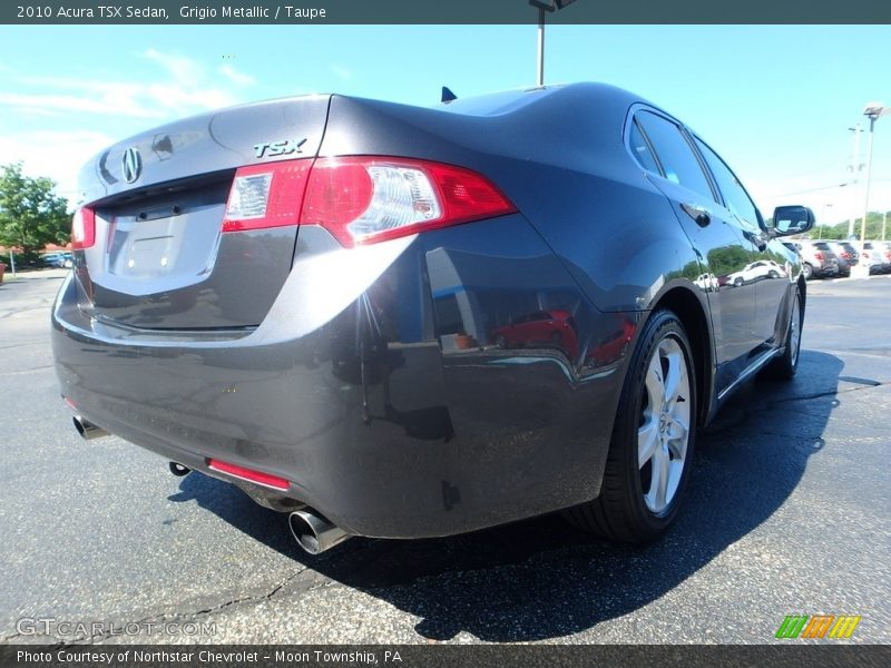 Grigio Metallic / Taupe 2010 Acura TSX Sedan