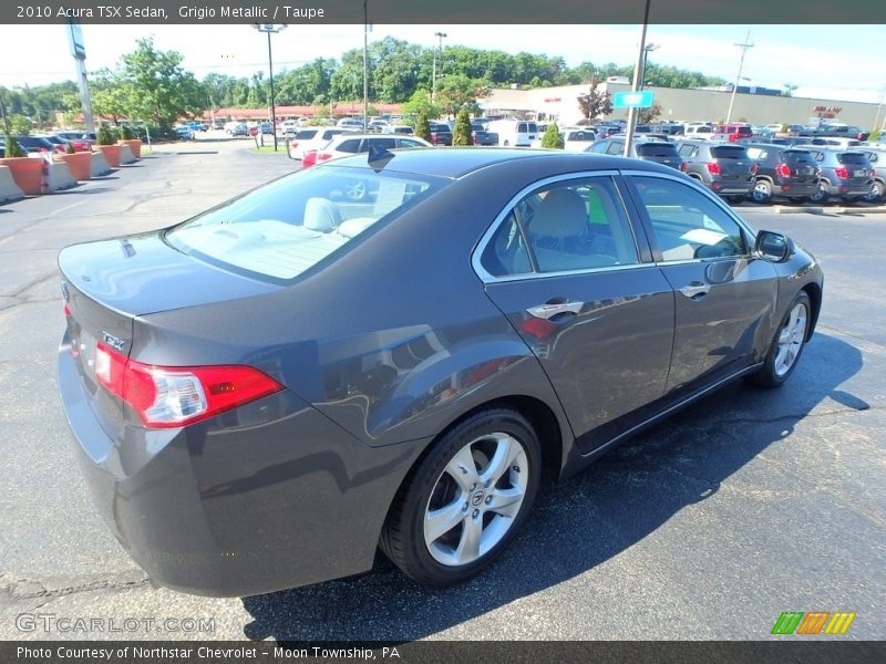 Grigio Metallic / Taupe 2010 Acura TSX Sedan