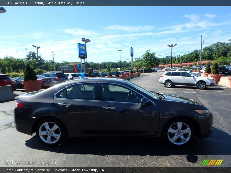 Grigio Metallic / Taupe 2010 Acura TSX Sedan