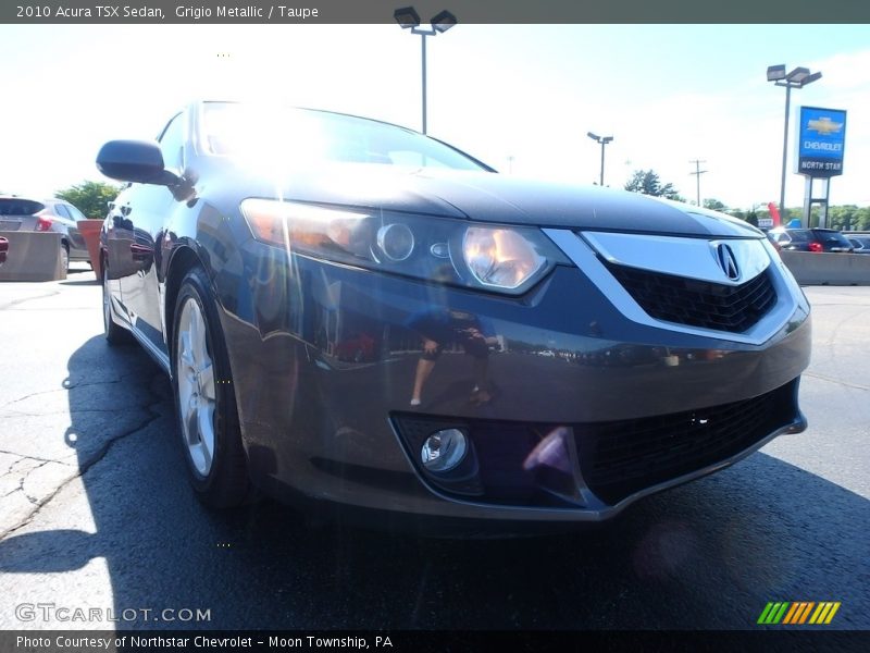 Grigio Metallic / Taupe 2010 Acura TSX Sedan