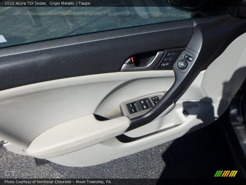 Grigio Metallic / Taupe 2010 Acura TSX Sedan