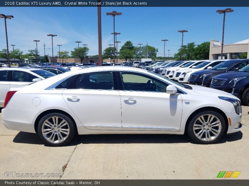 Crystal White Tricoat / Shale/Jet Black Accents 2018 Cadillac XTS Luxury AWD