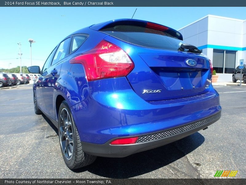 Blue Candy / Charcoal Black 2014 Ford Focus SE Hatchback