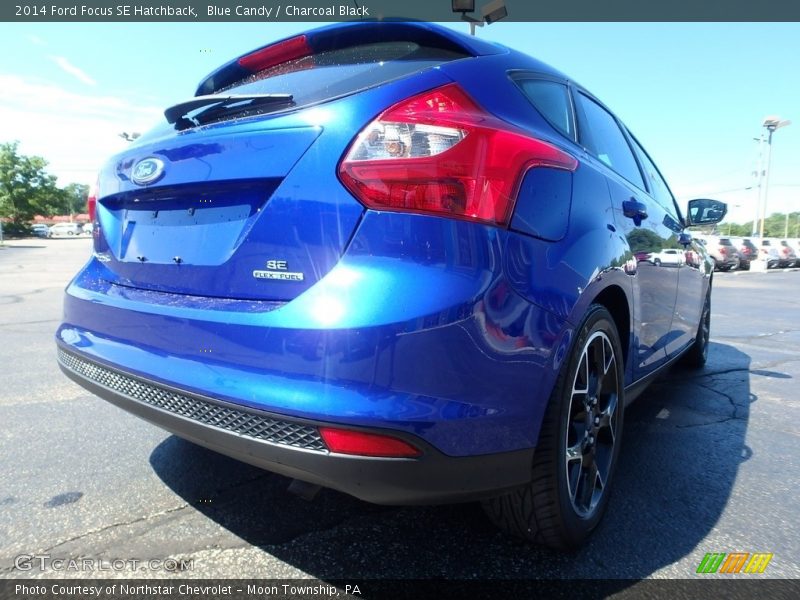 Blue Candy / Charcoal Black 2014 Ford Focus SE Hatchback