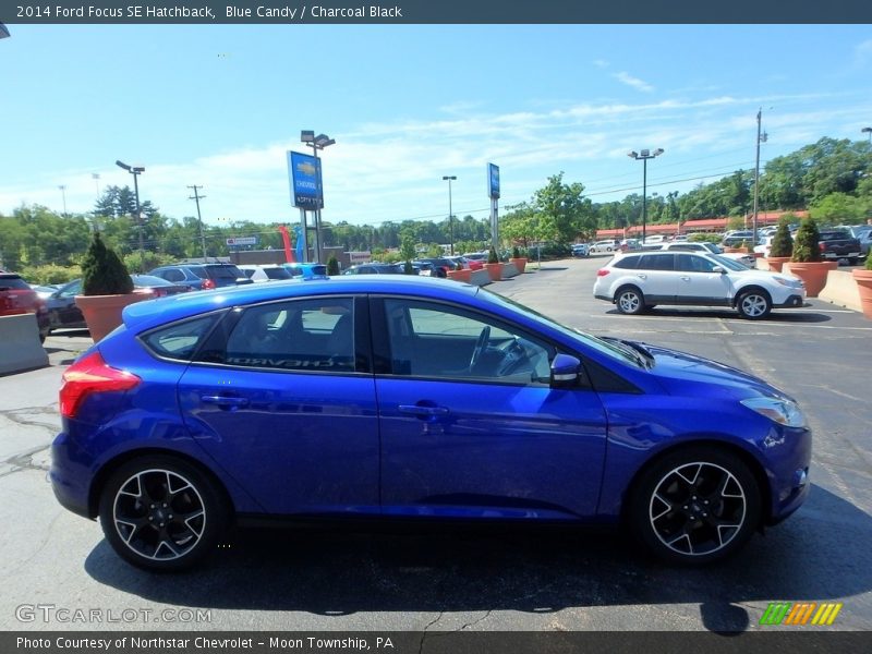 Blue Candy / Charcoal Black 2014 Ford Focus SE Hatchback