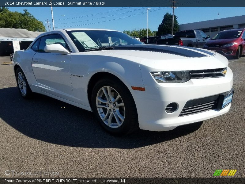 Summit White / Black 2014 Chevrolet Camaro LS Coupe