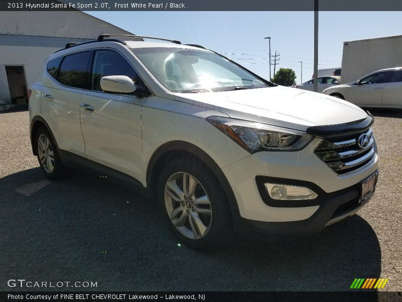 Frost White Pearl / Black 2013 Hyundai Santa Fe Sport 2.0T