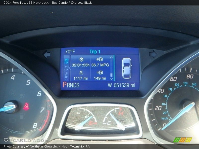 Blue Candy / Charcoal Black 2014 Ford Focus SE Hatchback