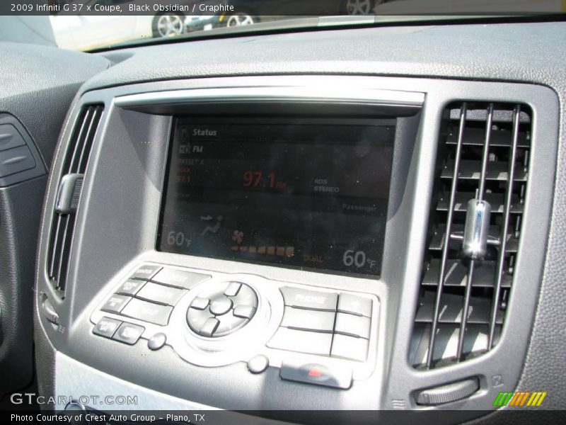 Black Obsidian / Graphite 2009 Infiniti G 37 x Coupe