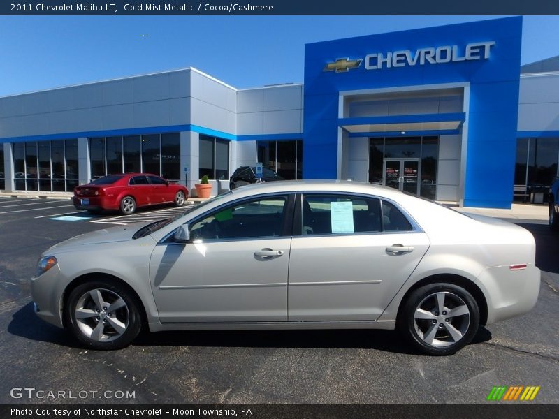 Gold Mist Metallic / Cocoa/Cashmere 2011 Chevrolet Malibu LT