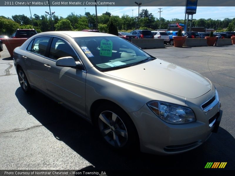 Gold Mist Metallic / Cocoa/Cashmere 2011 Chevrolet Malibu LT