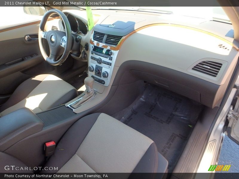 Gold Mist Metallic / Cocoa/Cashmere 2011 Chevrolet Malibu LT