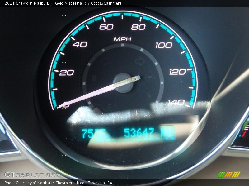 Gold Mist Metallic / Cocoa/Cashmere 2011 Chevrolet Malibu LT