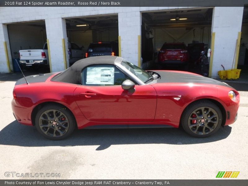 Rosso Red / Nero Black 2018 Fiat 124 Spider Abarth Roadster