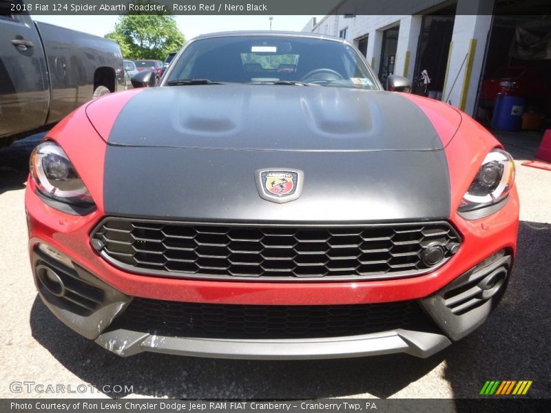 Rosso Red / Nero Black 2018 Fiat 124 Spider Abarth Roadster