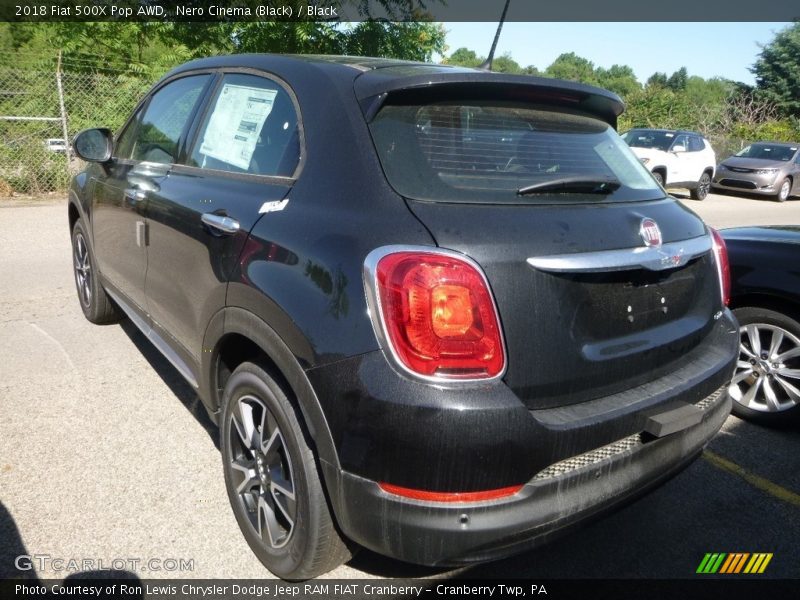 Nero Cinema (Black) / Black 2018 Fiat 500X Pop AWD