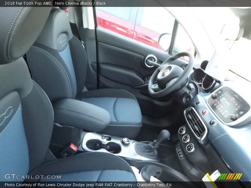 Nero Cinema (Black) / Black 2018 Fiat 500X Pop AWD