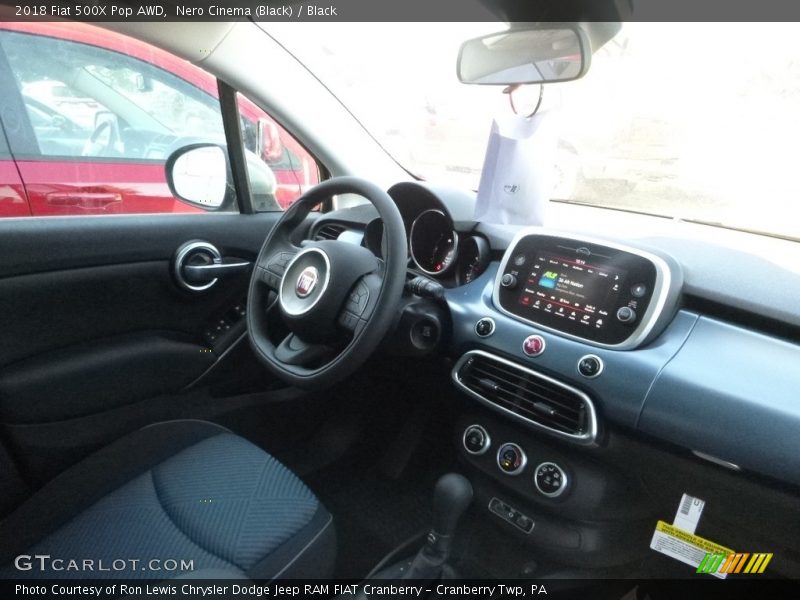 Nero Cinema (Black) / Black 2018 Fiat 500X Pop AWD