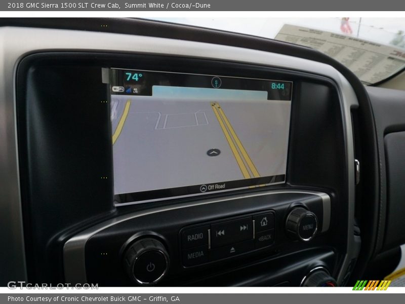 Summit White / Cocoa/­Dune 2018 GMC Sierra 1500 SLT Crew Cab