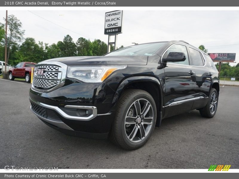 Ebony Twilight Metallic / Cocoa/Shale 2018 GMC Acadia Denali