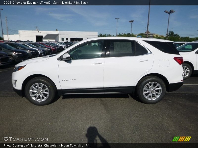 Summit White / Jet Black 2018 Chevrolet Equinox LT AWD
