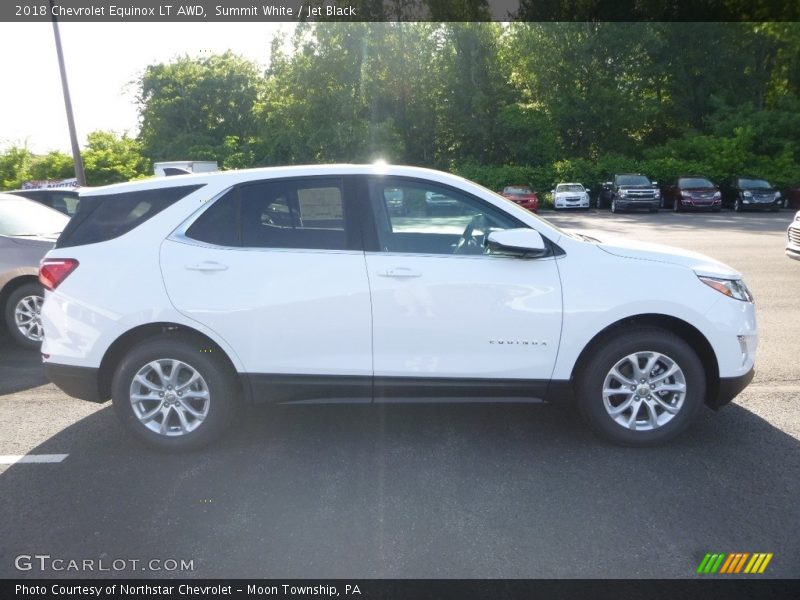 Summit White / Jet Black 2018 Chevrolet Equinox LT AWD
