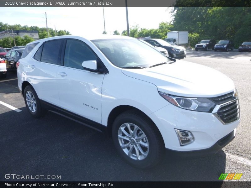 Summit White / Jet Black 2018 Chevrolet Equinox LT AWD