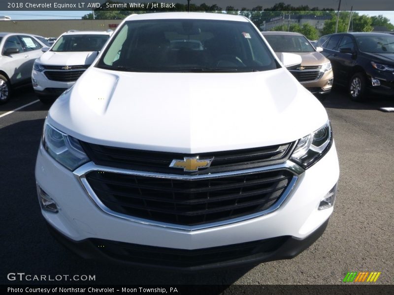 Summit White / Jet Black 2018 Chevrolet Equinox LT AWD