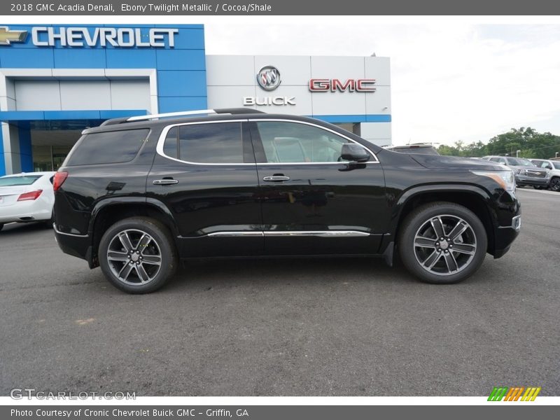 Ebony Twilight Metallic / Cocoa/Shale 2018 GMC Acadia Denali