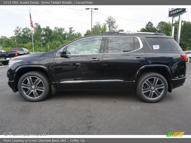 Ebony Twilight Metallic / Cocoa/Shale 2018 GMC Acadia Denali