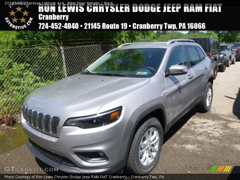 Billet Silver Metallic / Black 2019 Jeep Cherokee Latitude 4x4