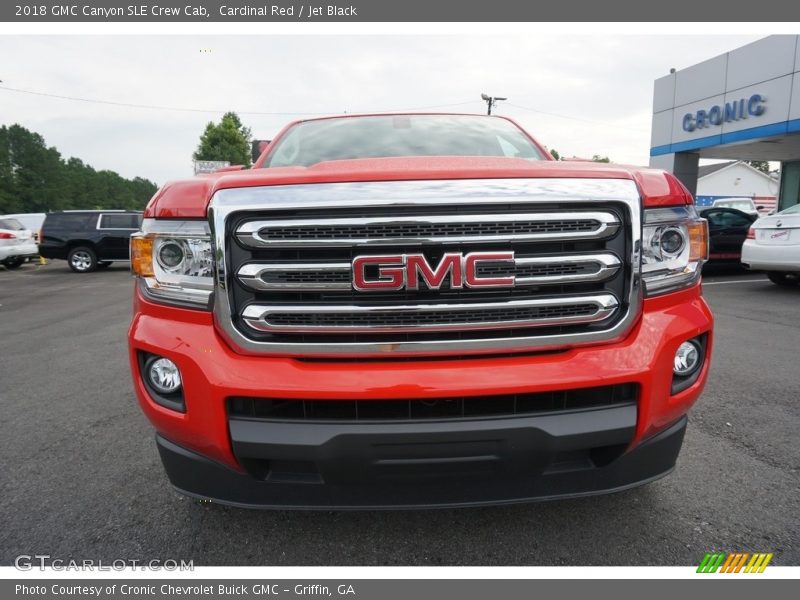 Cardinal Red / Jet Black 2018 GMC Canyon SLE Crew Cab
