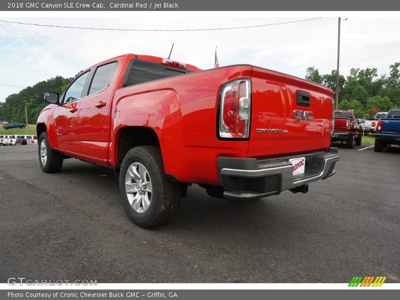 Cardinal Red / Jet Black 2018 GMC Canyon SLE Crew Cab