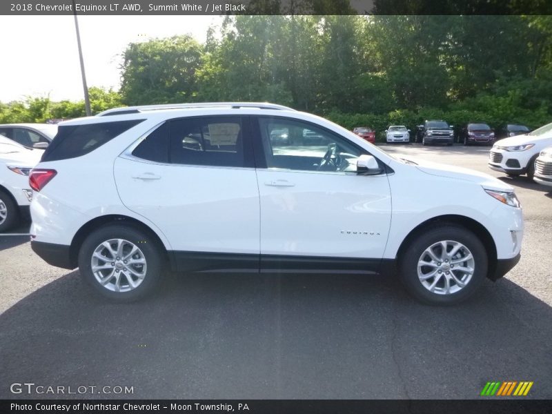 Summit White / Jet Black 2018 Chevrolet Equinox LT AWD