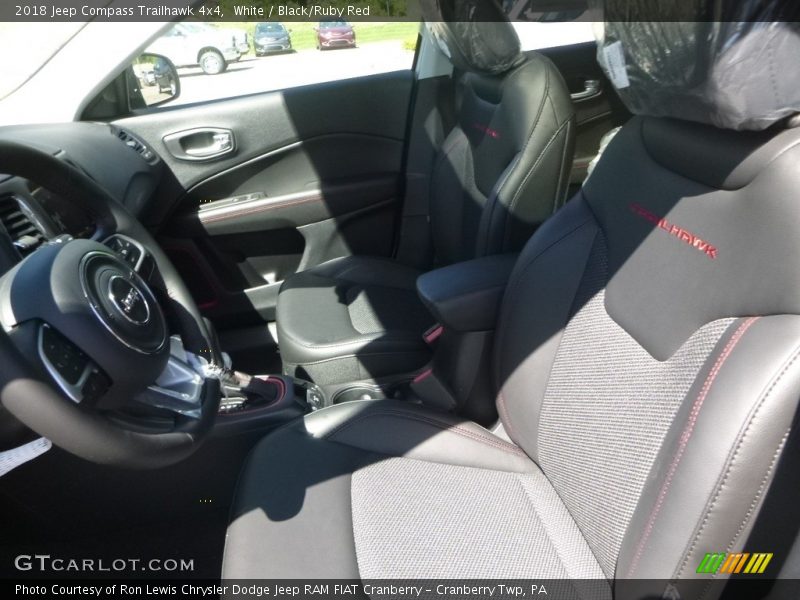 White / Black/Ruby Red 2018 Jeep Compass Trailhawk 4x4
