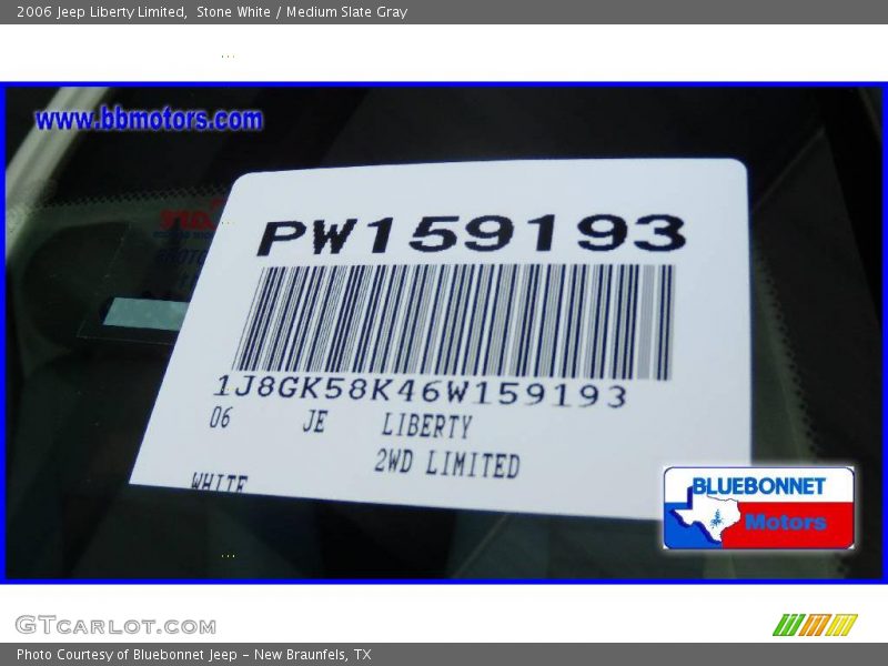 Stone White / Medium Slate Gray 2006 Jeep Liberty Limited