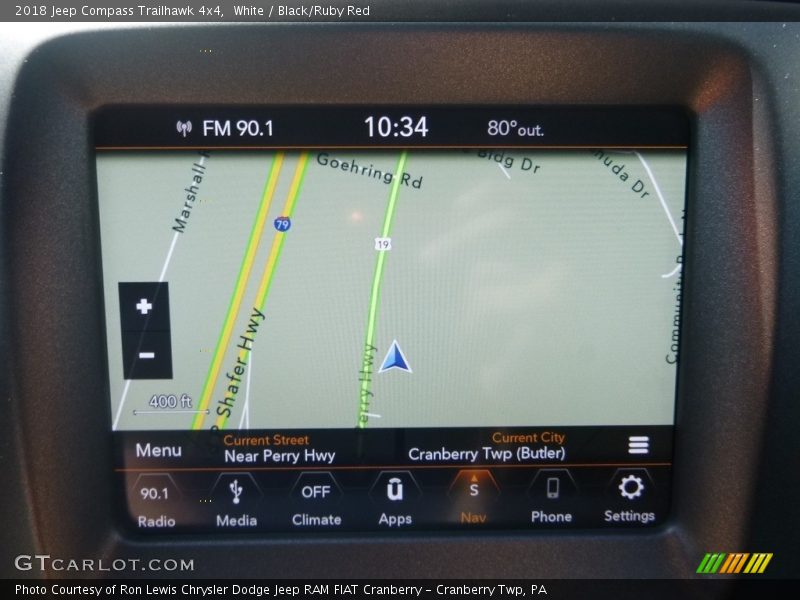 White / Black/Ruby Red 2018 Jeep Compass Trailhawk 4x4