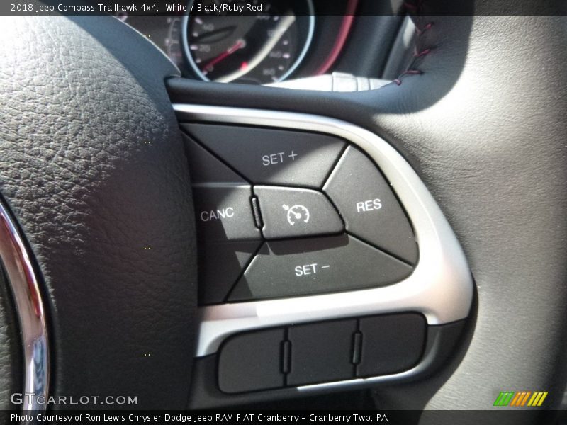 White / Black/Ruby Red 2018 Jeep Compass Trailhawk 4x4
