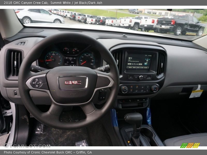 Summit White / Jet Black/Dark Ash 2018 GMC Canyon Crew Cab