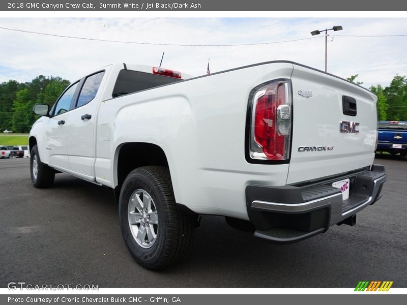 Summit White / Jet Black/Dark Ash 2018 GMC Canyon Crew Cab