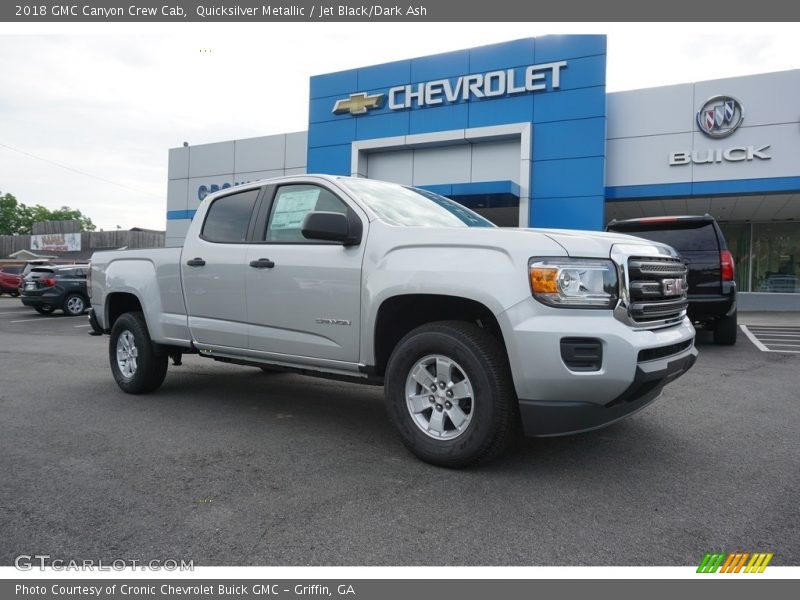 Quicksilver Metallic / Jet Black/Dark Ash 2018 GMC Canyon Crew Cab