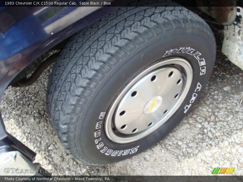 Sable Black / Blue 1989 Chevrolet C/K C1500 Regular Cab