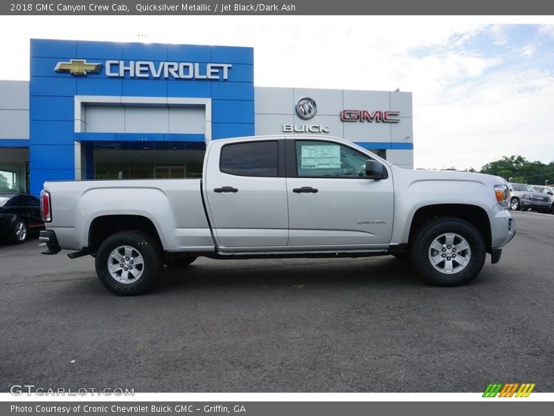 Quicksilver Metallic / Jet Black/Dark Ash 2018 GMC Canyon Crew Cab