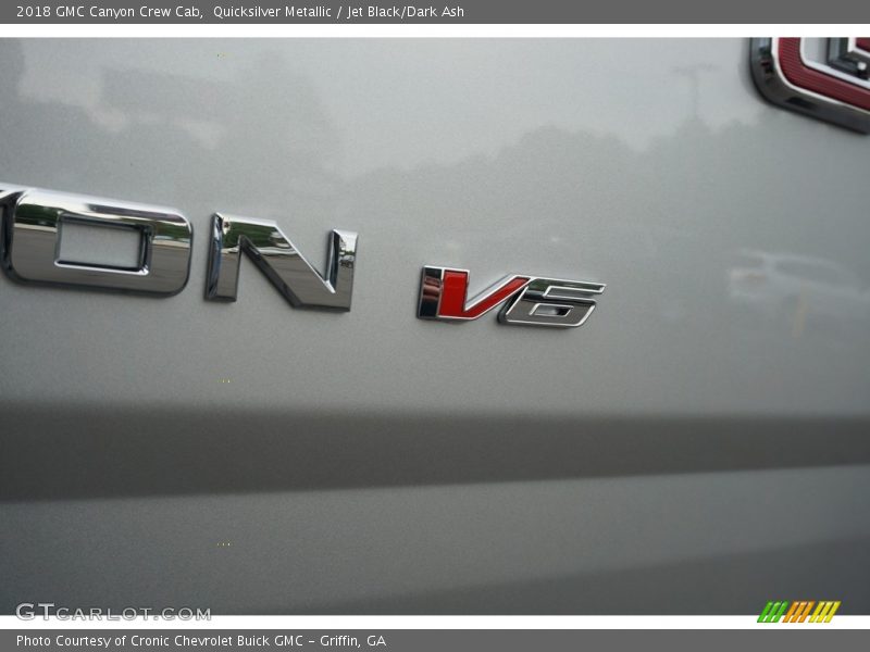 Quicksilver Metallic / Jet Black/Dark Ash 2018 GMC Canyon Crew Cab