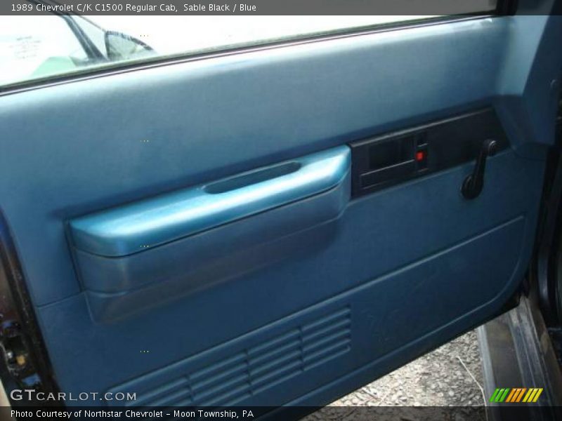 Sable Black / Blue 1989 Chevrolet C/K C1500 Regular Cab