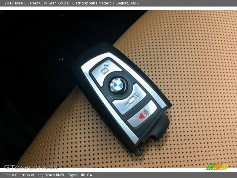 Black Sapphire Metallic / Cognac/Black 2017 BMW 6 Series 650i Gran Coupe