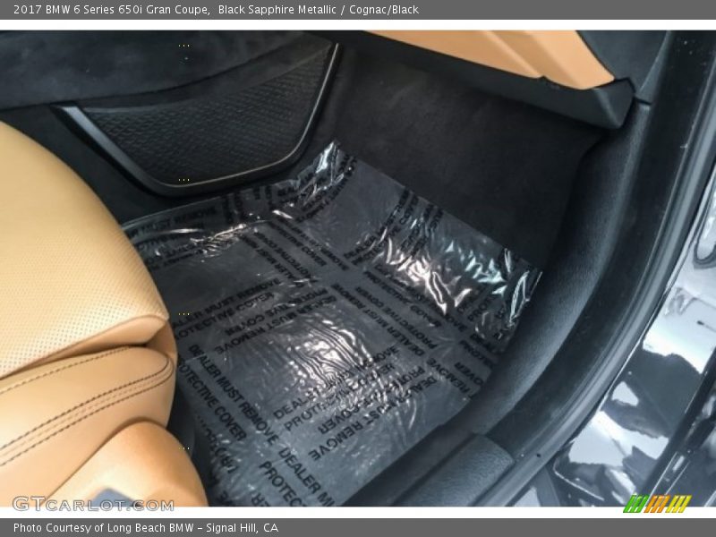 Black Sapphire Metallic / Cognac/Black 2017 BMW 6 Series 650i Gran Coupe