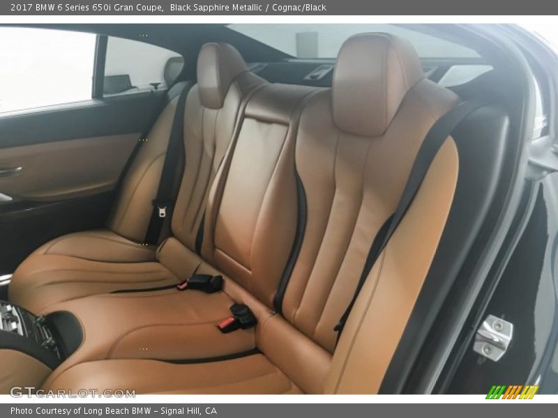 Black Sapphire Metallic / Cognac/Black 2017 BMW 6 Series 650i Gran Coupe