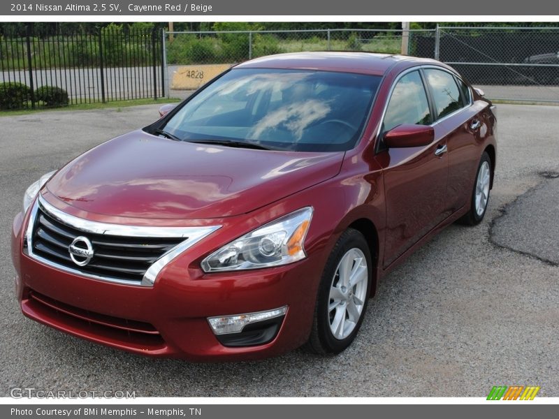Cayenne Red / Beige 2014 Nissan Altima 2.5 SV