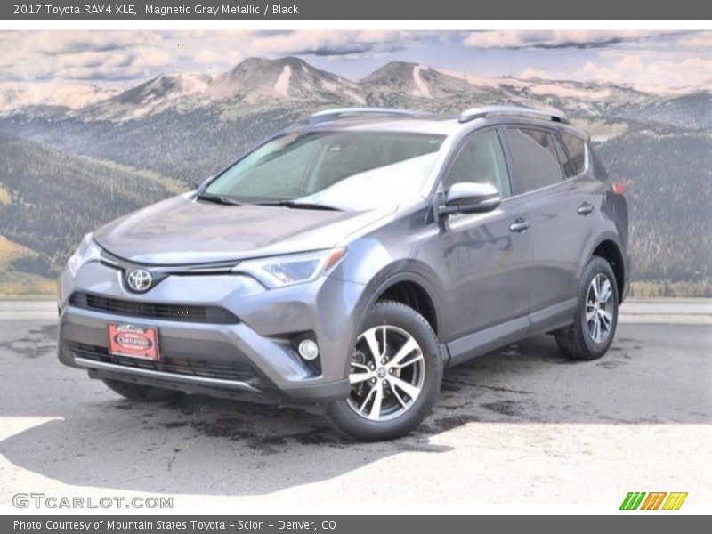 Magnetic Gray Metallic / Black 2017 Toyota RAV4 XLE